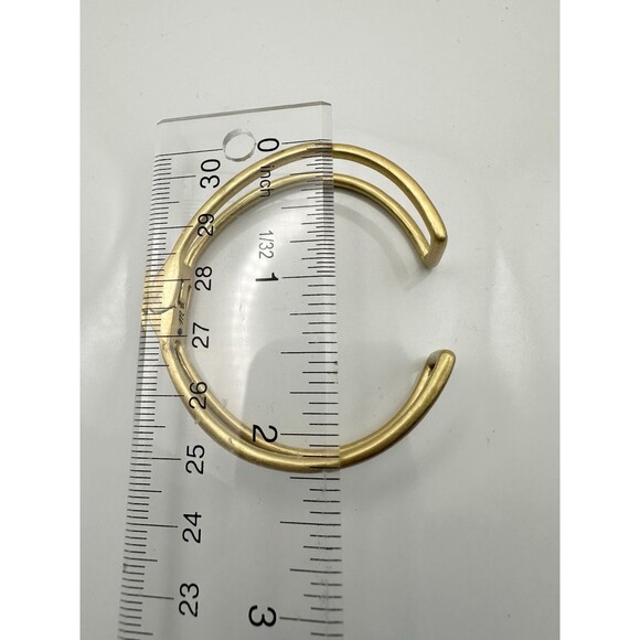 Madewell Gold-Tone Cuff Bracelet Adjustable Fit - Picture 5 of 5
